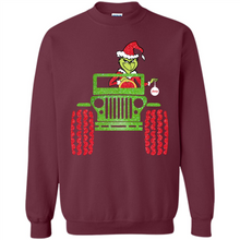 Load image into Gallery viewer, Grinch Driving Jeep Christmas