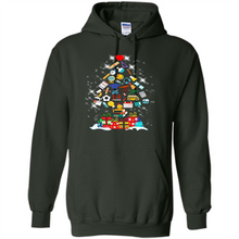 Load image into Gallery viewer, Greate Science Teacher Shirt Merry Christmas Tree Science Tools Funny Gift Book Lovers (1)
