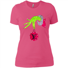 Load image into Gallery viewer, Grinch hand holding logo Louisvuitton