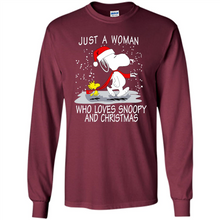 Load image into Gallery viewer, Just a Woman who loves Snoopy and Christmas