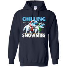 Load image into Gallery viewer, T-Rex Dinosaurs Chilling With My Snowmies Christmas