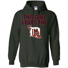 Load image into Gallery viewer, This girl loves the Detroit Tigers team shirt Sweatshirt DORABLE SHIRT