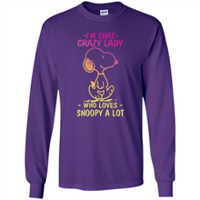 Load image into Gallery viewer, I'm That Crazy Lady Who Loves Snoopy A Lot