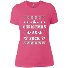 Load image into Gallery viewer, Humping deer Christmas as fuck sweater