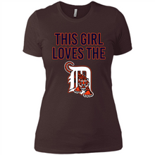 Load image into Gallery viewer, This girl loves the Detroit Tigers team shirt Sweatshirt DORABLE SHIRT