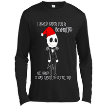 Load image into Gallery viewer, I Asked Santa For A Boyfriend Jack Skellington Christmas sweater