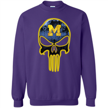 Load image into Gallery viewer, Michigan Wolverines Football The Punisher Skull