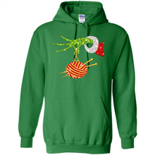Load image into Gallery viewer, Grinch Hand Holding Ball Of Wool And Knitting Needles Christmas