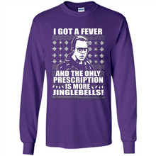 Load image into Gallery viewer, I got a fever and the only prescription is more jinglebells Christmas sweater