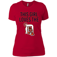Load image into Gallery viewer, This girl loves the Detroit Tigers team shirt Sweatshirt DORABLE SHIRT