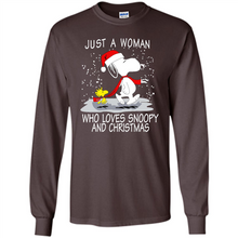 Load image into Gallery viewer, Just a Woman who loves Snoopy and Christmas