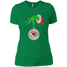 Load image into Gallery viewer, Kansas City Chiefs Glitter Grinch Monogram Ornament Christmas Gift